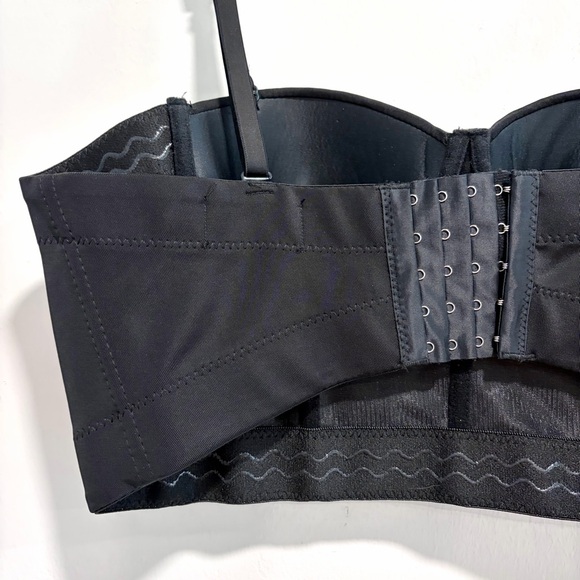 The Sang Women's Bustier Style Cropped Rhinestone Fringe Top - Picture 9 of 14